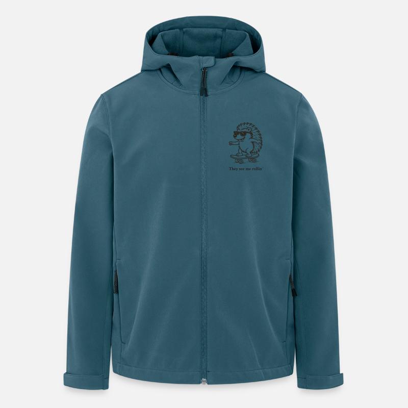 They see me rollin´ - Recycelte Männer Softshell-Jacke von Stanley/Stella - Dunkles Petrol