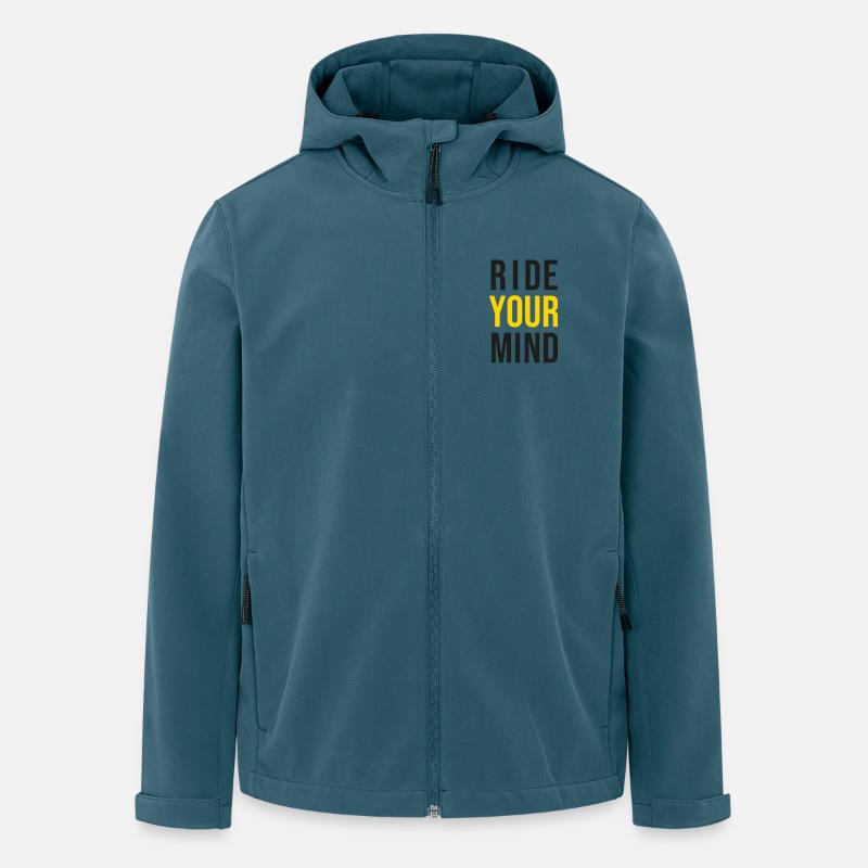 Ride Your Mind Logo Shirt (klein) - Recycelte Männer Softshell-Jacke von Stanley/Stella - Dunkles Petrol