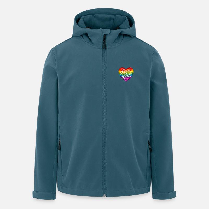 Love is great! - Men’s Recycled Softshell Jacket by Stanley/Stella - stargazer