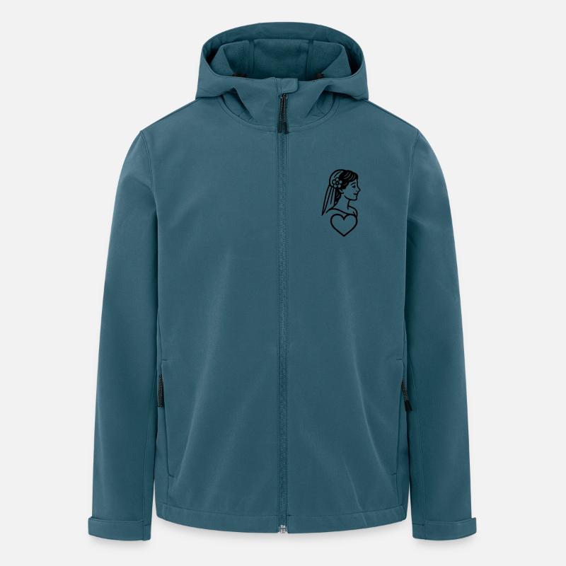 Die Braut - Recycelte Männer Softshell-Jacke von Stanley/Stella - Dunkles Petrol