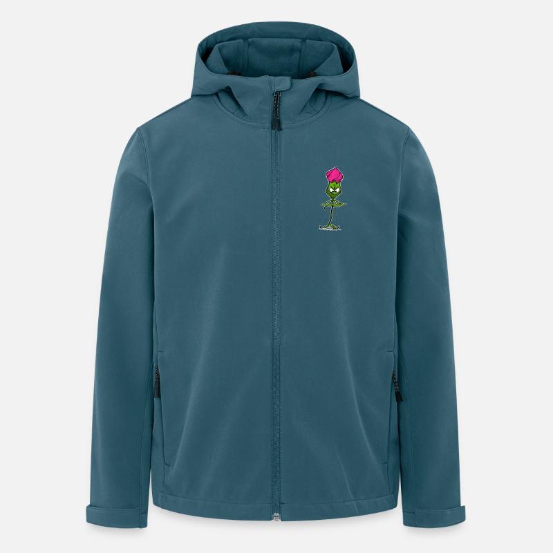 Pas d’œillet - Pas ma journée - Veste softshell homme en polyester recyclé Stanley/Stella - bleu pétrole foncé