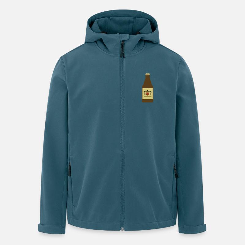 Lecker Bierchen - Recycelte Männer Softshell-Jacke von Stanley/Stella - Dunkles Petrol