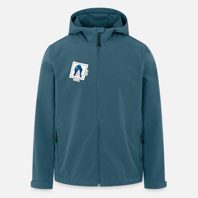Weihnachten vs. Trex - Recycelte Männer Softshell-Jacke von Stanley/Stella - Dunkles Petrol