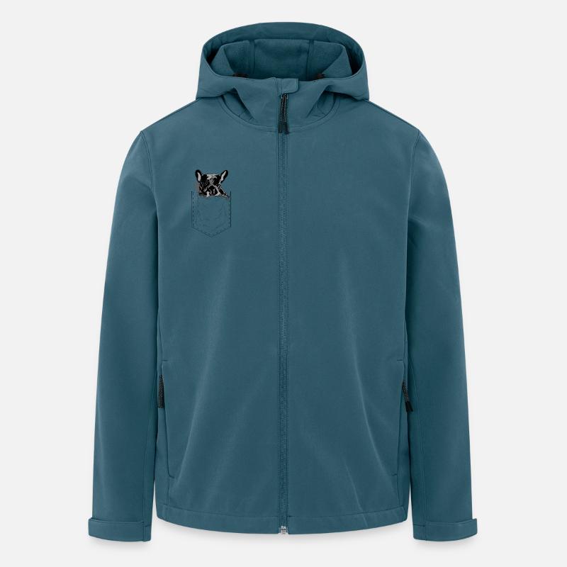 Frenchie Pocket Design Pop Art Style - Men’s Recycled Softshell Jacket by Stanley/Stella - stargazer