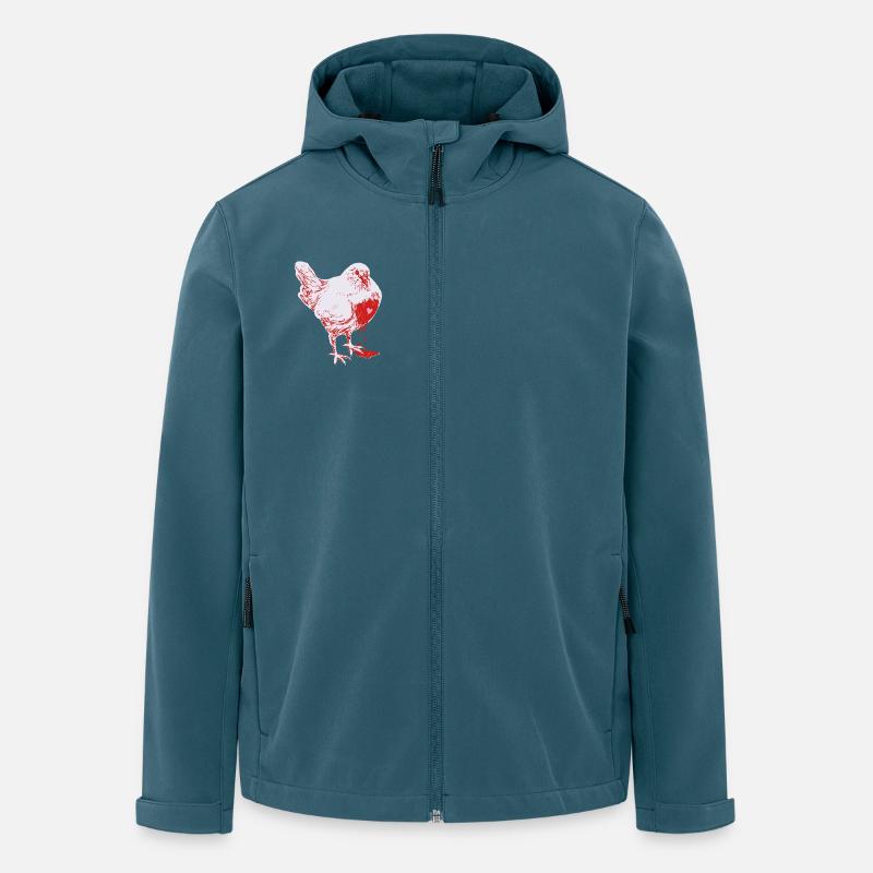 LIEBESKRANK - Recycelte Männer Softshell-Jacke von Stanley/Stella - Dunkles Petrol