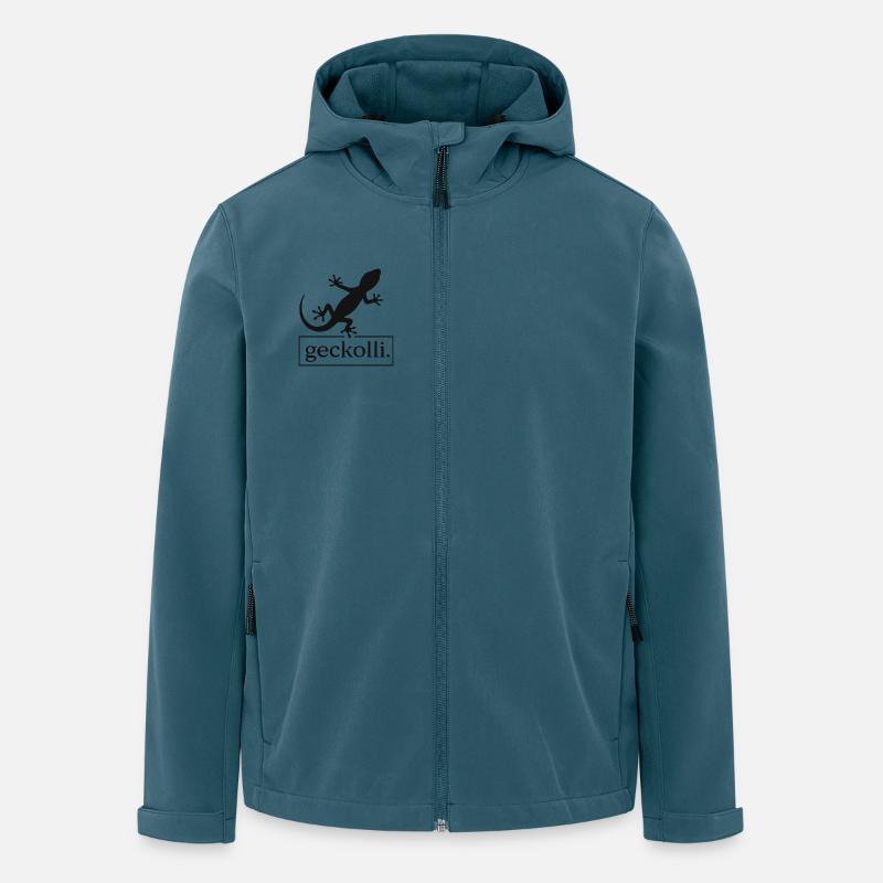 Gecko  - Recycelte Männer Softshell-Jacke von Stanley/Stella - Dunkles Petrol