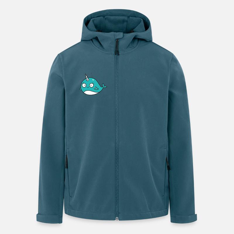 Narwal - Recycelte Männer Softshell-Jacke von Stanley/Stella - Dunkles Petrol