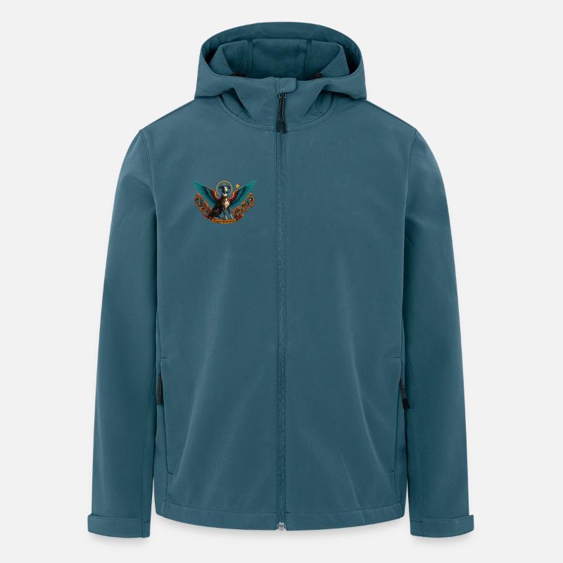 Ángel Guardián Nr5 Engelwächter-Hund - Recycelte Männer Softshell-Jacke von Stanley/Stella - Dunkles Petrol