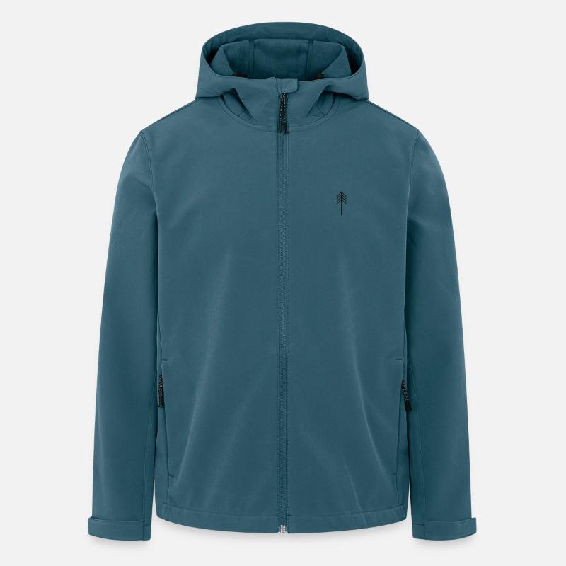 Tree - Recycelte Männer Softshell-Jacke von Stanley/Stella - Dunkles Petrol