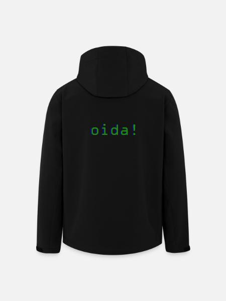 oida! - Recycelte Männer Softshell-Jacke von Stanley/Stella - Schwarz