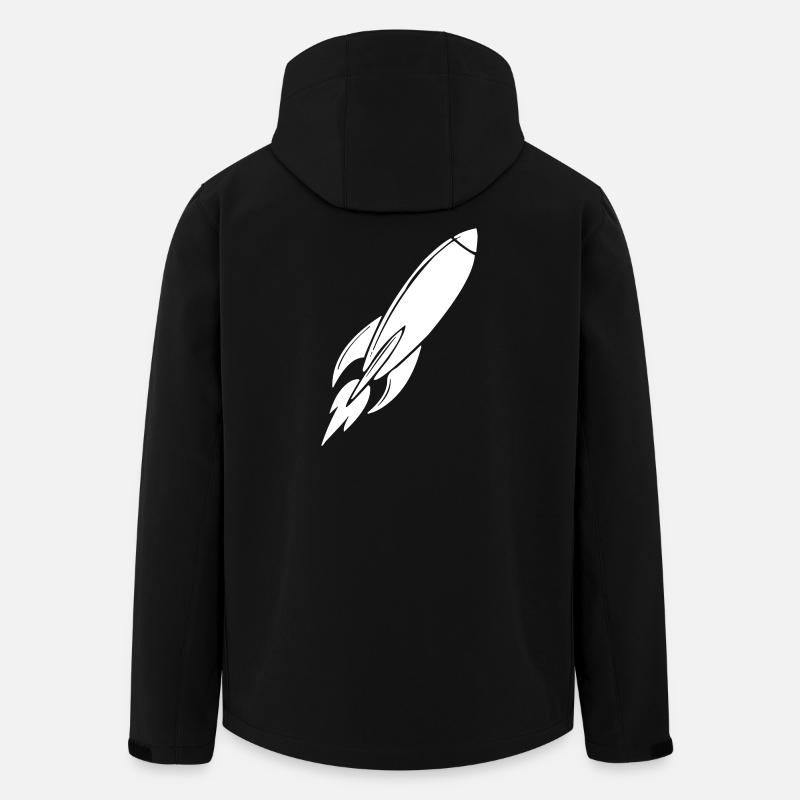 fusée - Veste softshell homme en polyester recyclé Stanley/Stella - noir