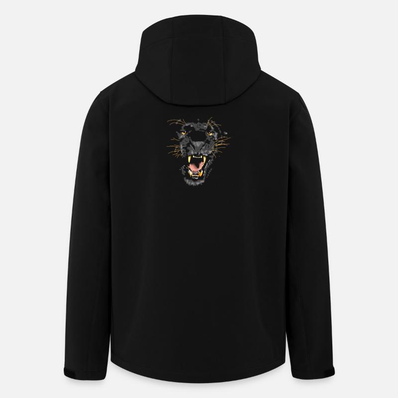 panther - Men’s Recycled Softshell Jacket by Stanley/Stella - black
