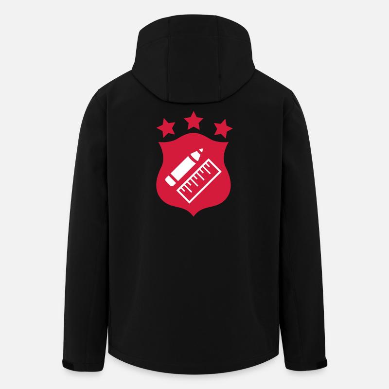 Professeur - École - Veste softshell homme en polyester recyclé Stanley/Stella - noir