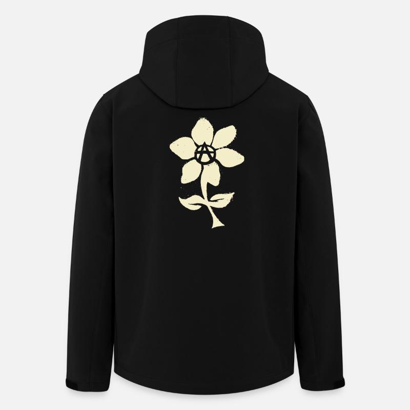 anarchistische Blüte - Recycelte Männer Softshell-Jacke von Stanley/Stella - Schwarz