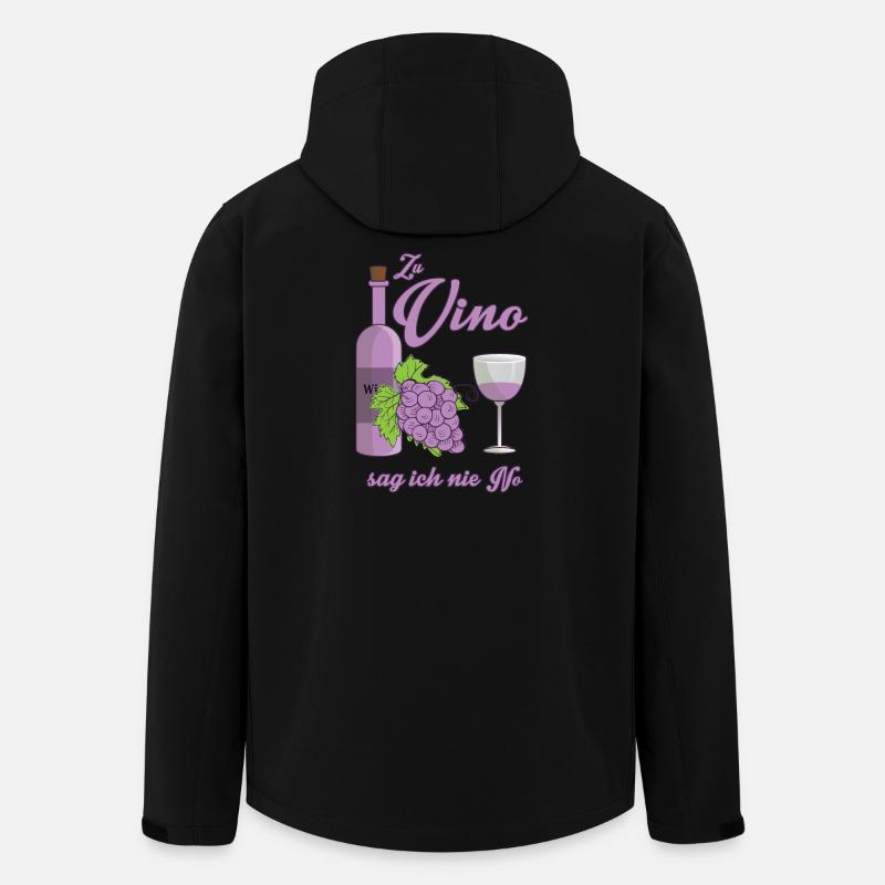 Wein Liebhaber - Recycelte Männer Softshell-Jacke von Stanley/Stella - Schwarz