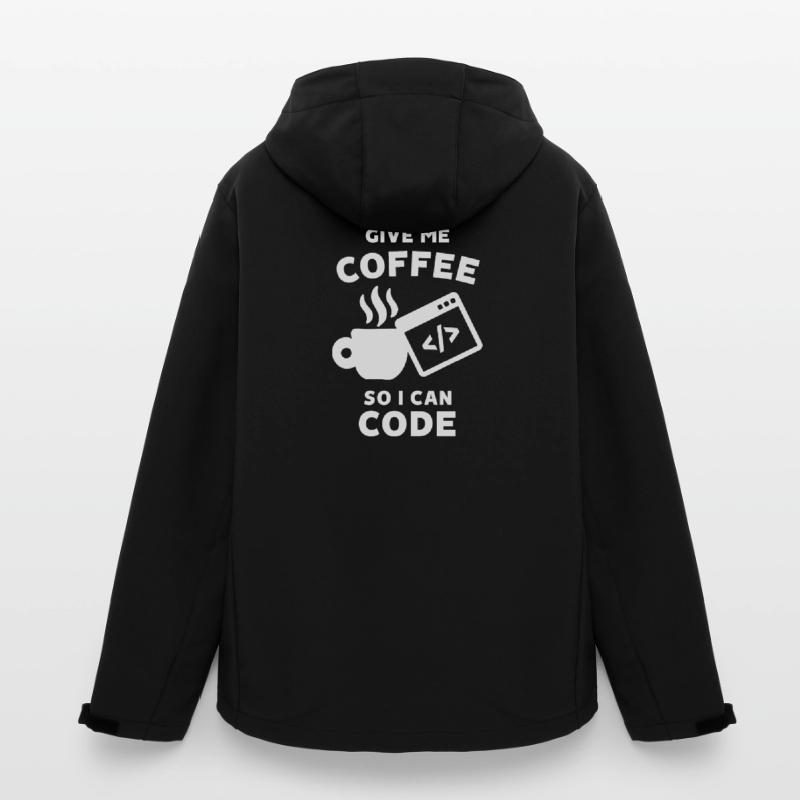 Déclaration de carrière Work Coder Gagner de l’argent Veste softshell homme en polyester recyclé Stanley/Stella