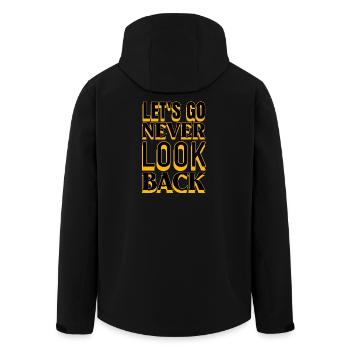 Motivation Let's Go Never Look Back - Veste softshell homme en polyester recyclé Stanley/Stella - noir - Dos - AI Model Male 185 light (185cm)