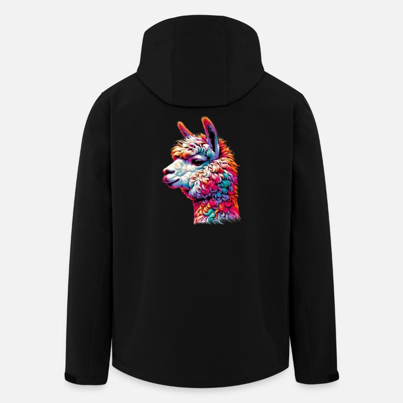 Alpaka - Recycelte Männer Softshell-Jacke von Stanley/Stella - Schwarz