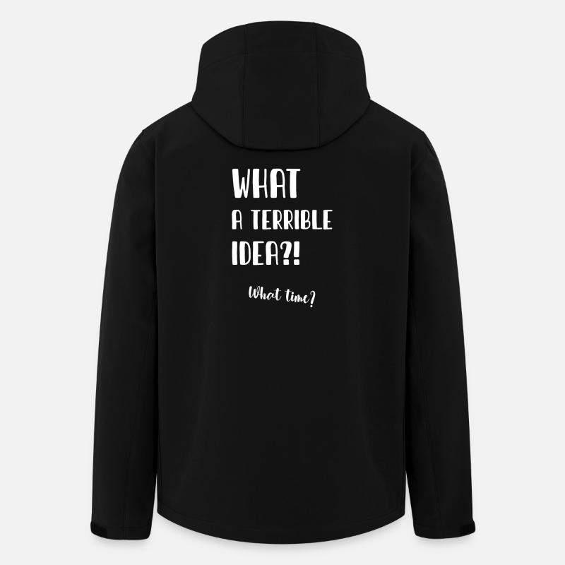 What a terrible idea - Men’s Recycled Softshell Jacket by Stanley/Stella - black