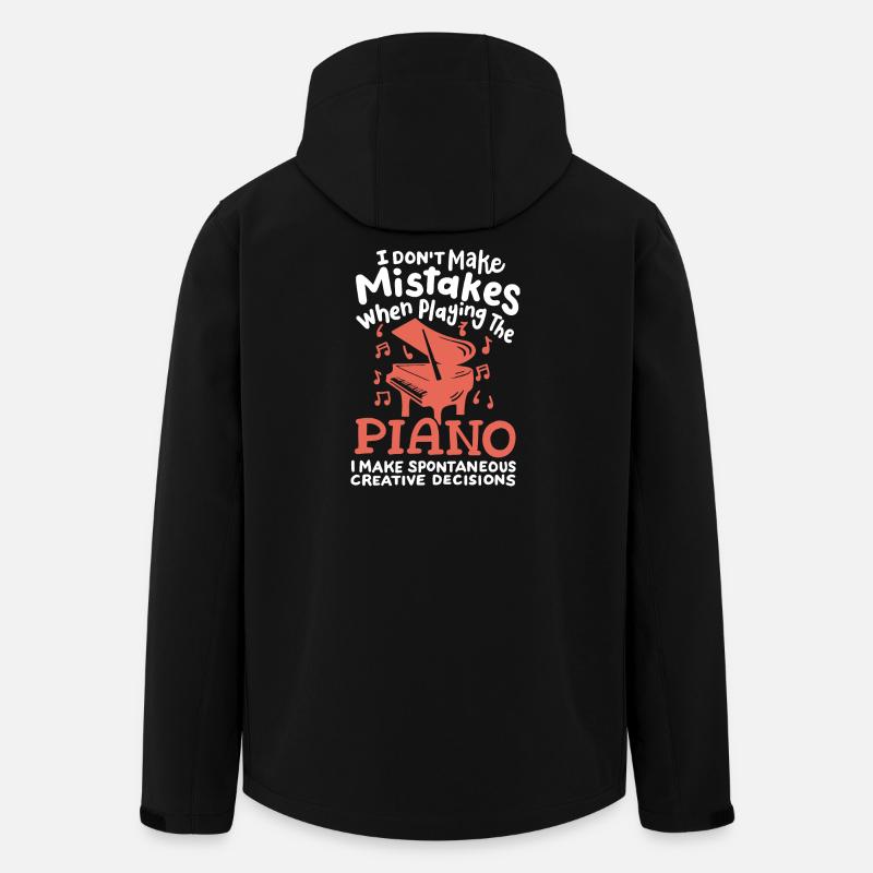 Klavierspieler Pianist - Recycelte Männer Softshell-Jacke von Stanley/Stella - Schwarz