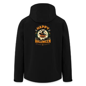 Joyeux halloween - Veste softshell homme en polyester recyclé Stanley/Stella - noir - Dos - AI Model Male 185 light (185cm)