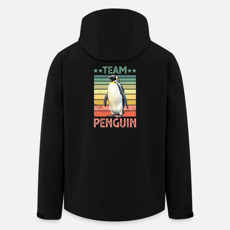 PInguin Emperor Penguin - Men’s Recycled Softshell Jacket by Stanley/Stella - black