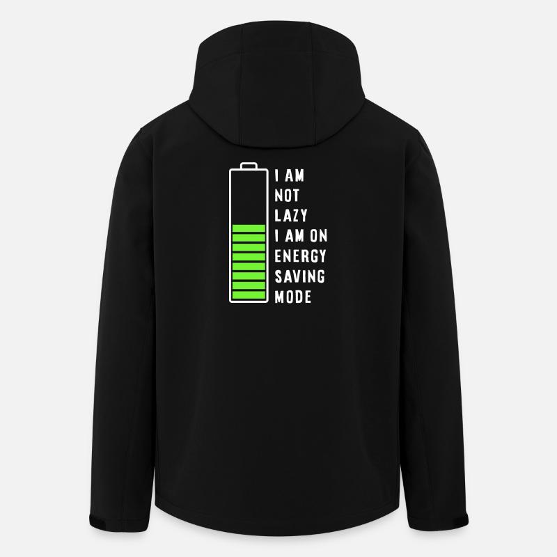 I am not lazy - Recycelte Männer Softshell-Jacke von Stanley/Stella - Schwarz