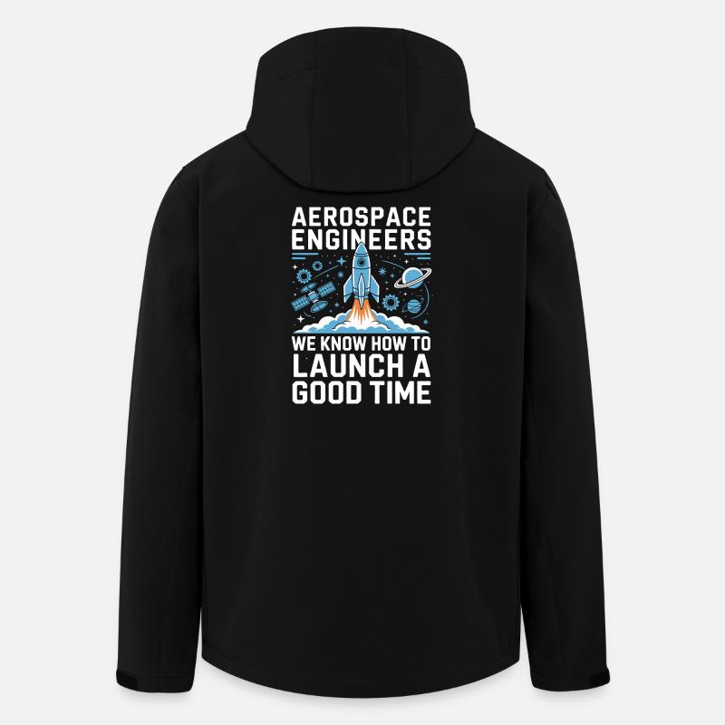 Aerospace Engineer Rocket Launch Humor - Recycelte Männer Softshell-Jacke von Stanley/Stella - Schwarz
