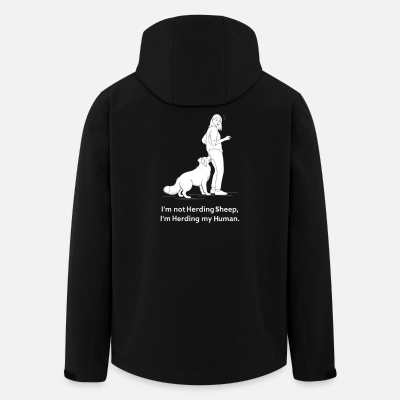 I guard my human - Men’s Recycled Softshell Jacket by Stanley/Stella - black