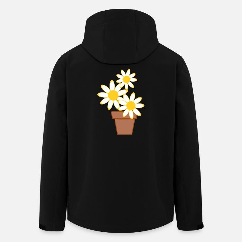 Gänseblümchen - Recycelte Männer Softshell-Jacke von Stanley/Stella - Schwarz