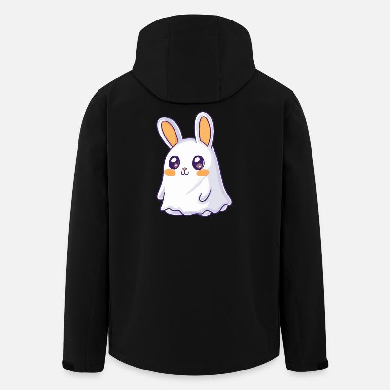 Bunny Halloween Ghost - Men’s Recycled Softshell Jacket by Stanley/Stella - black