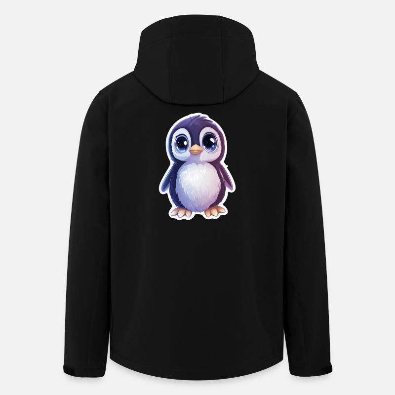 Pinguin - Recycelte Männer Softshell-Jacke von Stanley/Stella - Schwarz