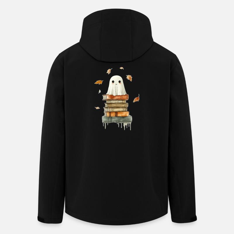 Ghost with Books - Men’s Recycled Softshell Jacket by Stanley/Stella - black