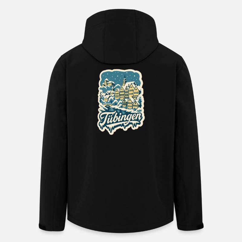 Tübingen Baden-Württemberg Winter - Recycelte Männer Softshell-Jacke von Stanley/Stella - Schwarz