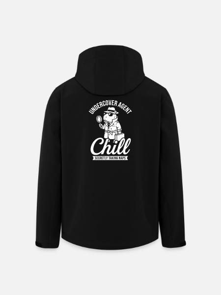 Undercover Agent Chill – Capybara - Men’s Recycled Softshell Jacket by Stanley/Stella - black