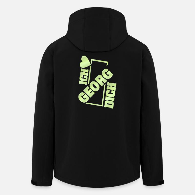Liebe Georg - Recycelte Männer Softshell-Jacke von Stanley/Stella - Schwarz