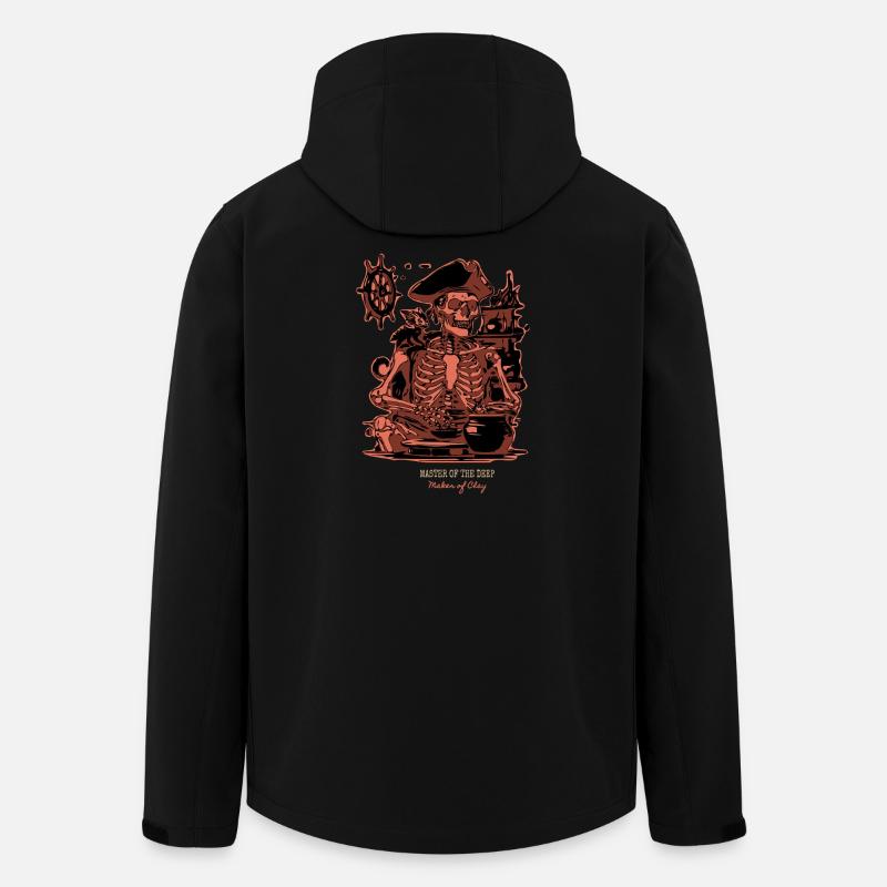 Master of the Deep - Skeleton Artisan Pottery - Men’s Recycled Softshell Jacket by Stanley/Stella - black