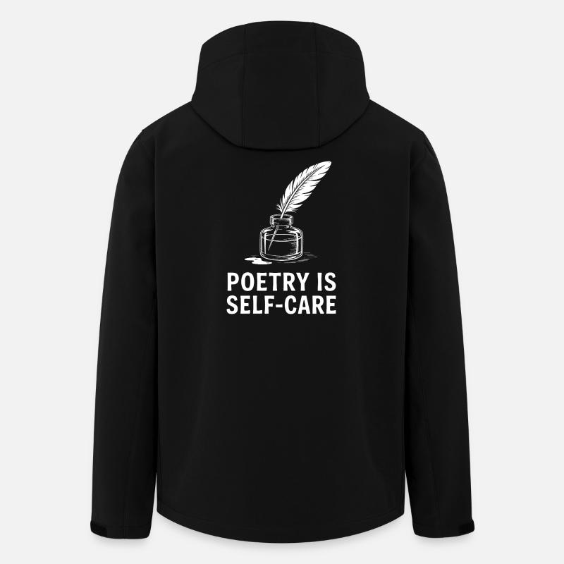 Poesie als Selbstfürsorge - Recycelte Männer Softshell-Jacke von Stanley/Stella - Schwarz