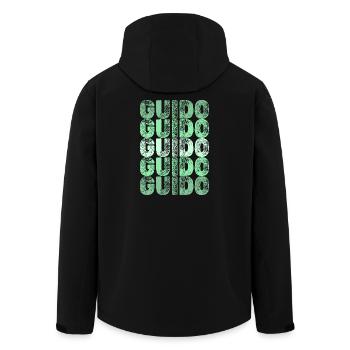 Guido comme prénom - Veste softshell homme en polyester recyclé Stanley/Stella - noir - Dos - AI Model Male 185 light (185cm)