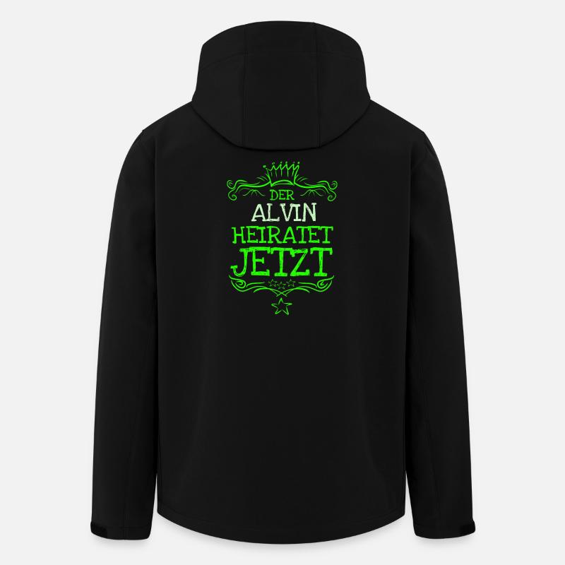 Geschenk für Alvin - Recycelte Männer Softshell-Jacke von Stanley/Stella - Schwarz