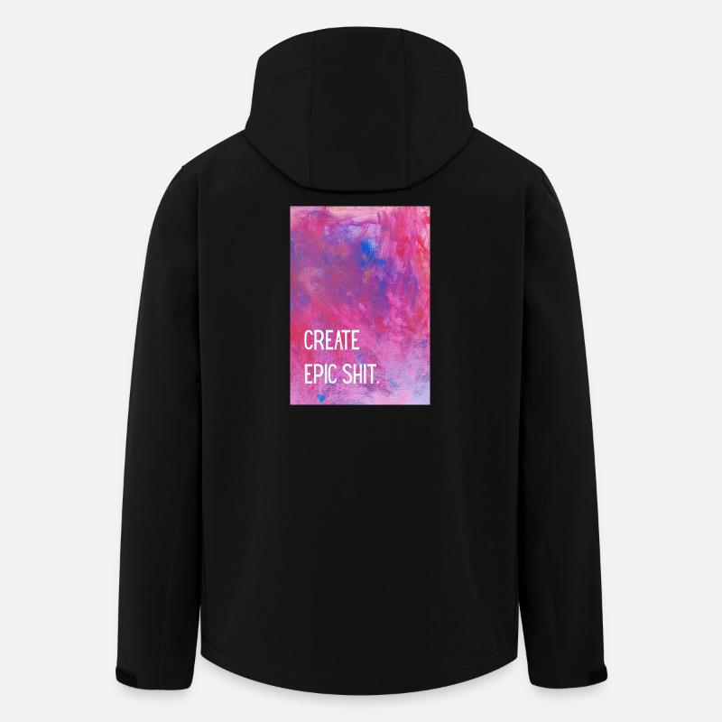 Create epic shit. - Men’s Recycled Softshell Jacket by Stanley/Stella - black