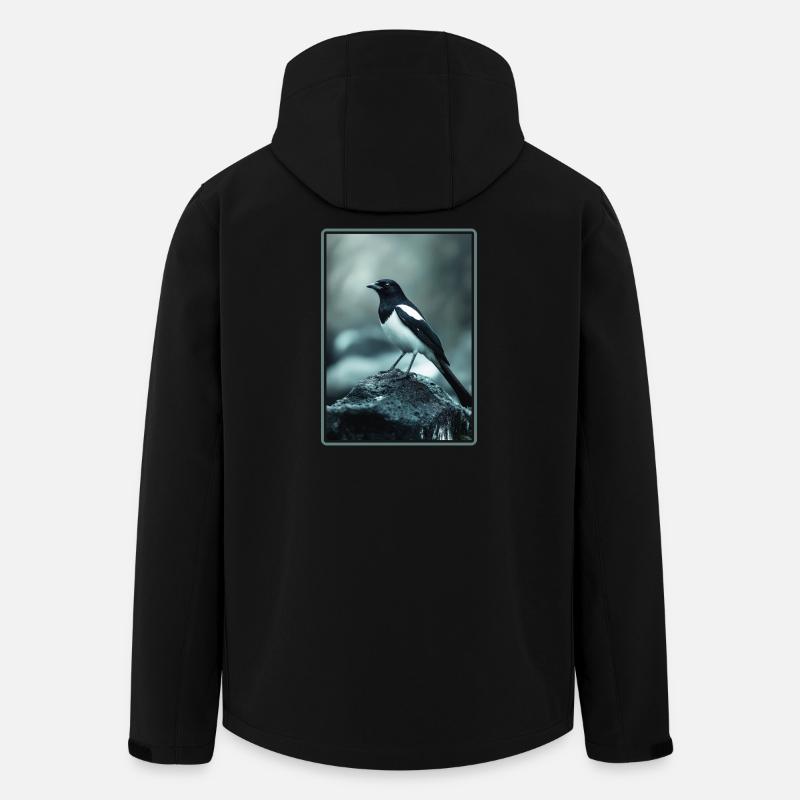 Magpies Magpie - Men’s Recycled Softshell Jacket by Stanley/Stella - black