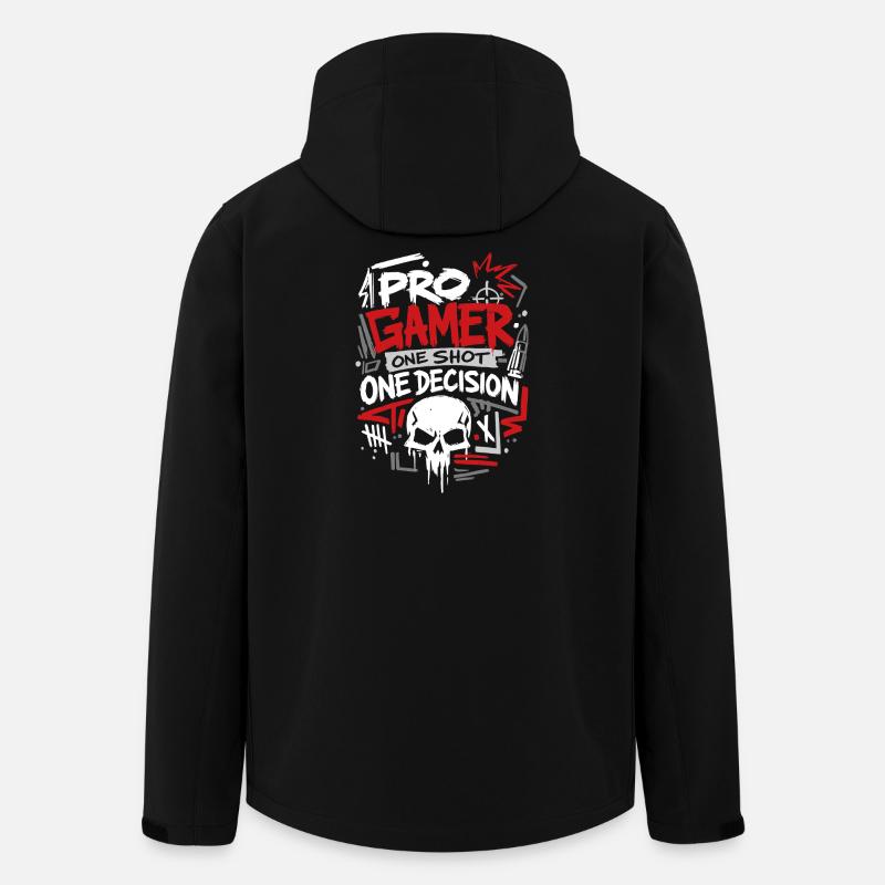 Aim Focus Destroy Gamer - Recycelte Männer Softshell-Jacke von Stanley/Stella - Schwarz