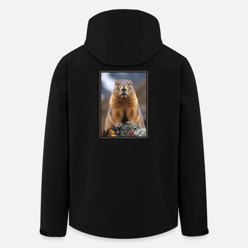 Marmottes Marmotte - Veste softshell homme en polyester recyclé Stanley/Stella - noir