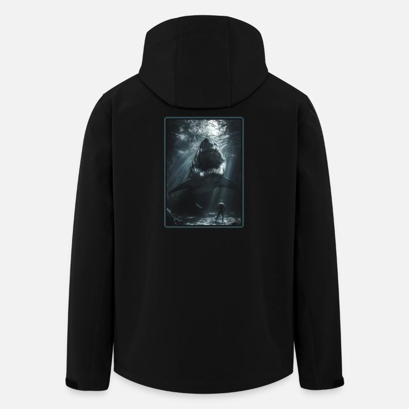 Sharks Shark - Men’s Recycled Softshell Jacket by Stanley/Stella - black
