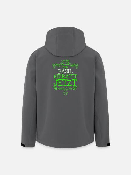 Basil - Recycelte Männer Softshell-Jacke von Stanley/Stella - Schwarz