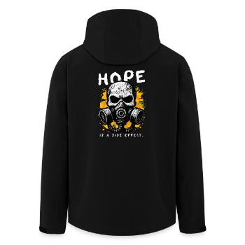 Hope Side Effect - Men’s Recycled Softshell Jacket by Stanley/Stella - black - Back - AI Model Male 185 light (185cm)
