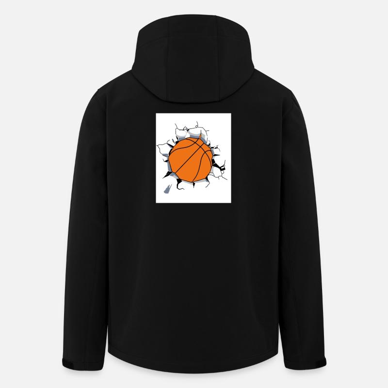 Basketball - Recycelte Männer Softshell-Jacke von Stanley/Stella - Schwarz
