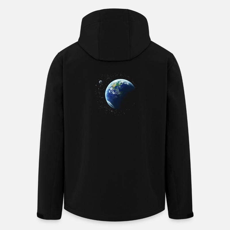 planète Terre - Veste softshell homme en polyester recyclé Stanley/Stella - noir