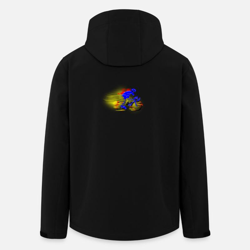 Rennrad - Recycelte Männer Softshell-Jacke von Stanley/Stella - Schwarz